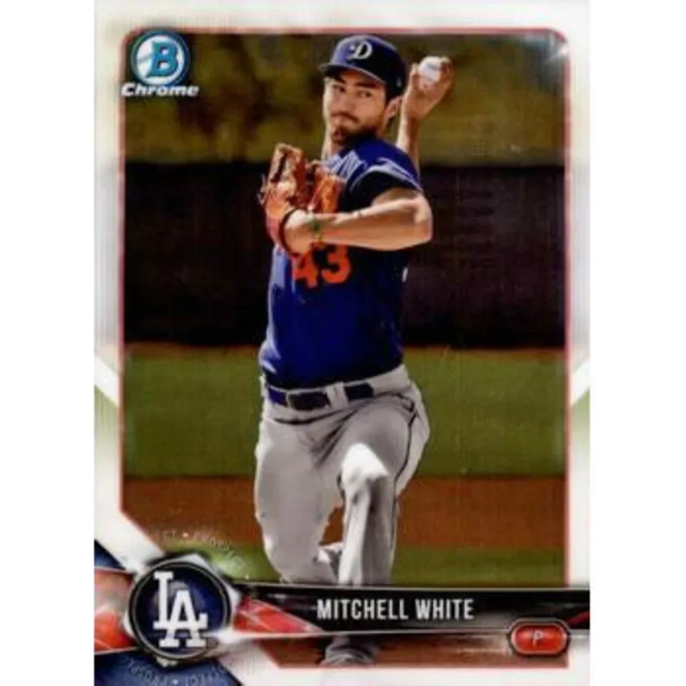2018 Bowman Chrome Prospects Mitchell White BCP103 Los Angeles Dodgers